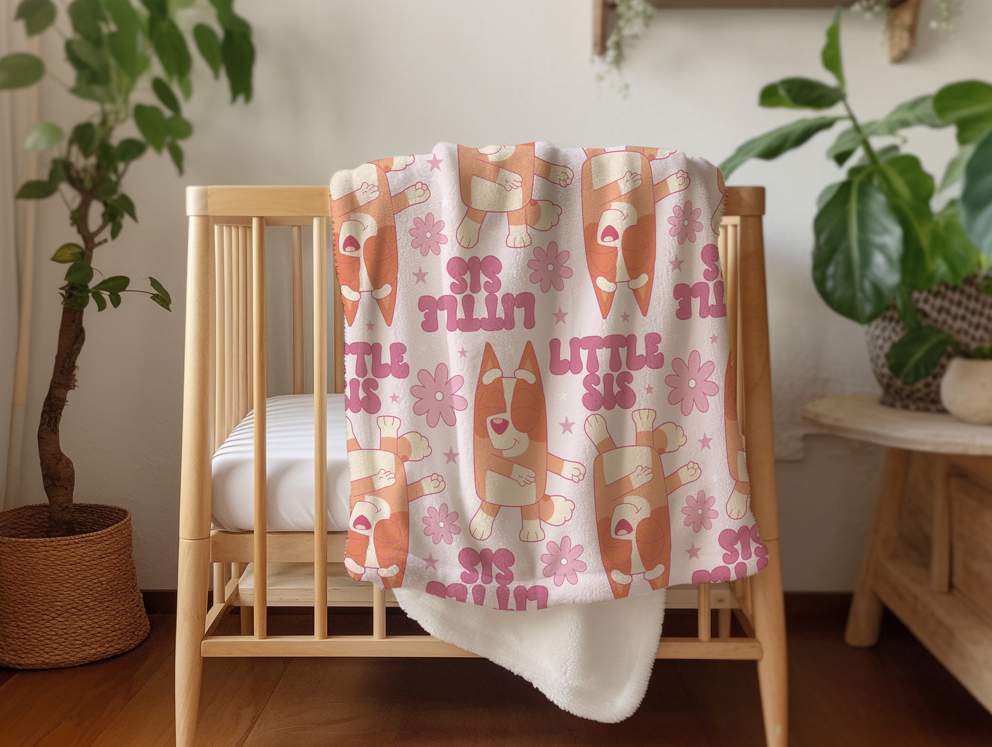 Personalized Little Sis Bingo Blanket